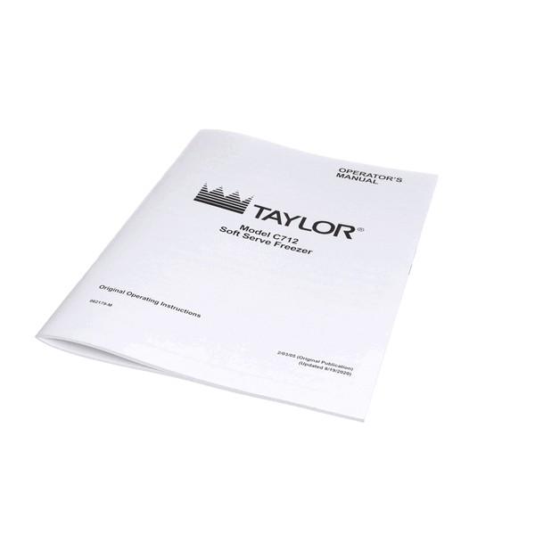 (image for) Taylor Freezer 062179-M MAN-OPER C712